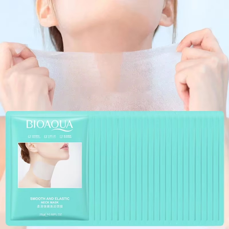 Skincare Bioaqua - 10pcs BIOAQUA Anti-wrinkles Neck Mask Moisturizing