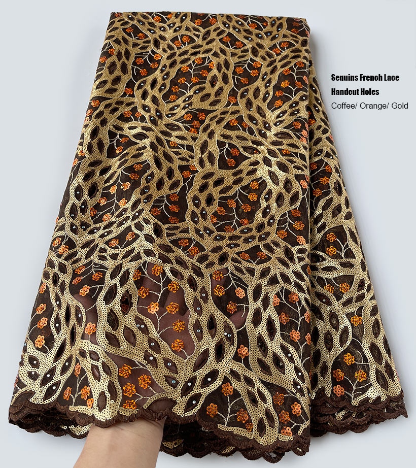 Skincare Queen - 5 Yards Embroidery Sequins French Mesh