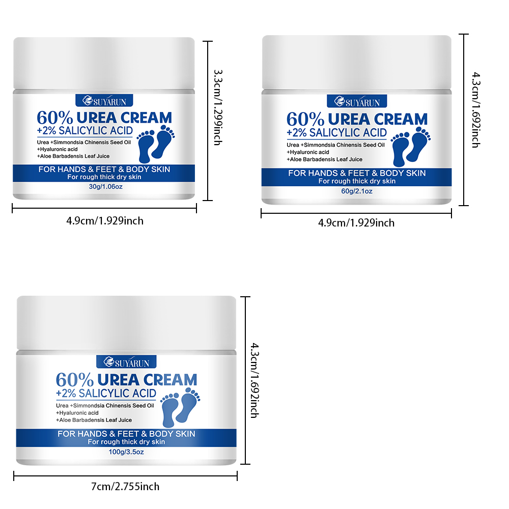 SUYARUN 60% Urea+2% SALICYLIC  - مراجعة Urea Foot Cream وسعره
