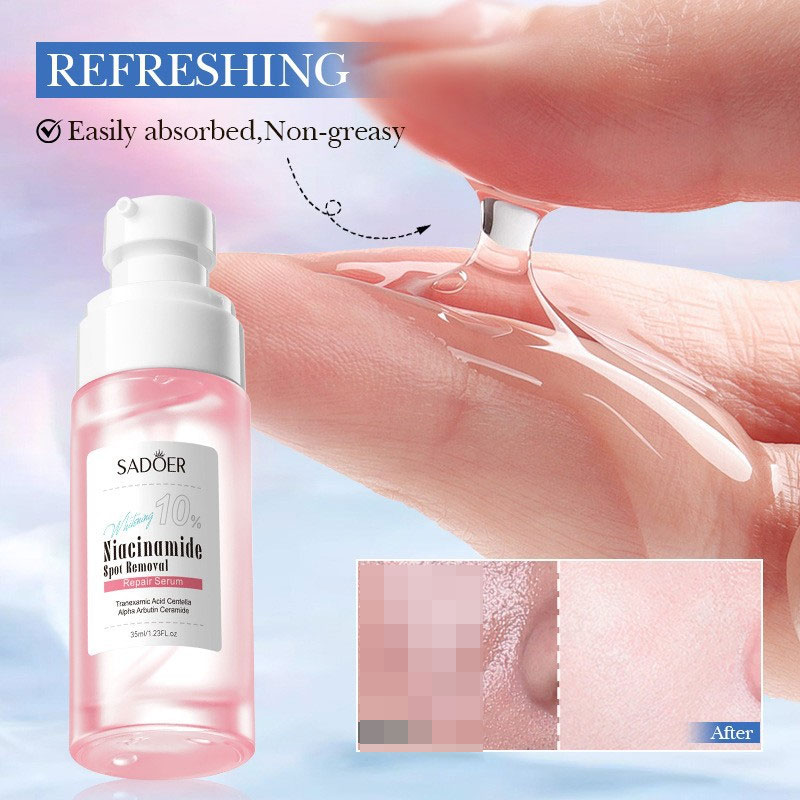 SADOER Niacinamide Whitening F - مراجعة Alpha Arbutin Serum وسعره