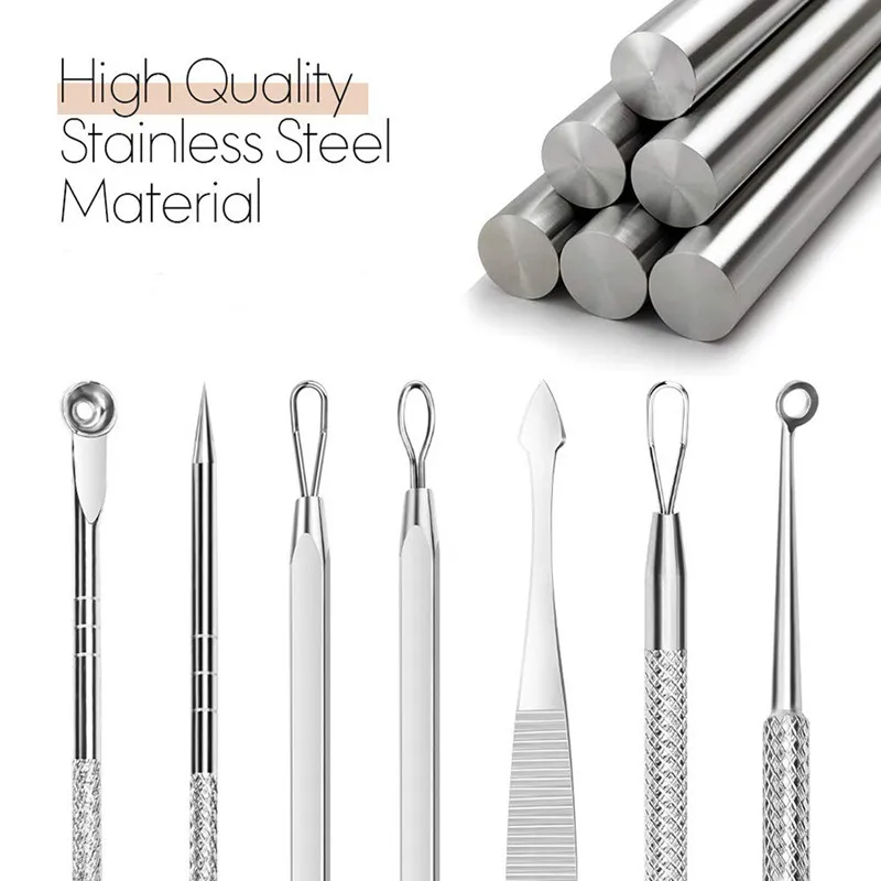 7Pcs/Set Stainless Steel Pimpl - مراجعة Skincare Ingredients Checker وسعره
