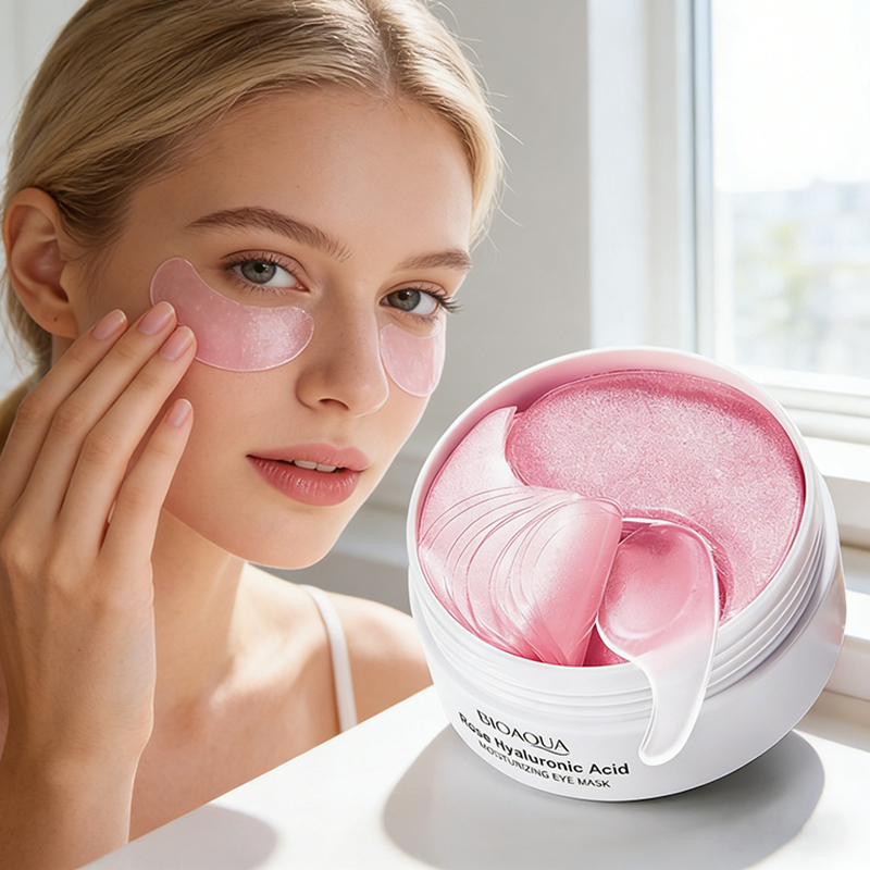 60pcs BIOAQUA Rose Hyaluronic  - مراجعة Skincare Bioaqua وسعره