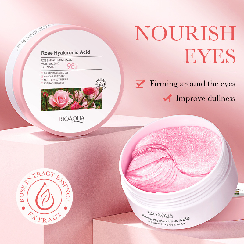 60pcs BIOAQUA Rose Hyaluronic  - مراجعة Skincare Bioaqua وسعره