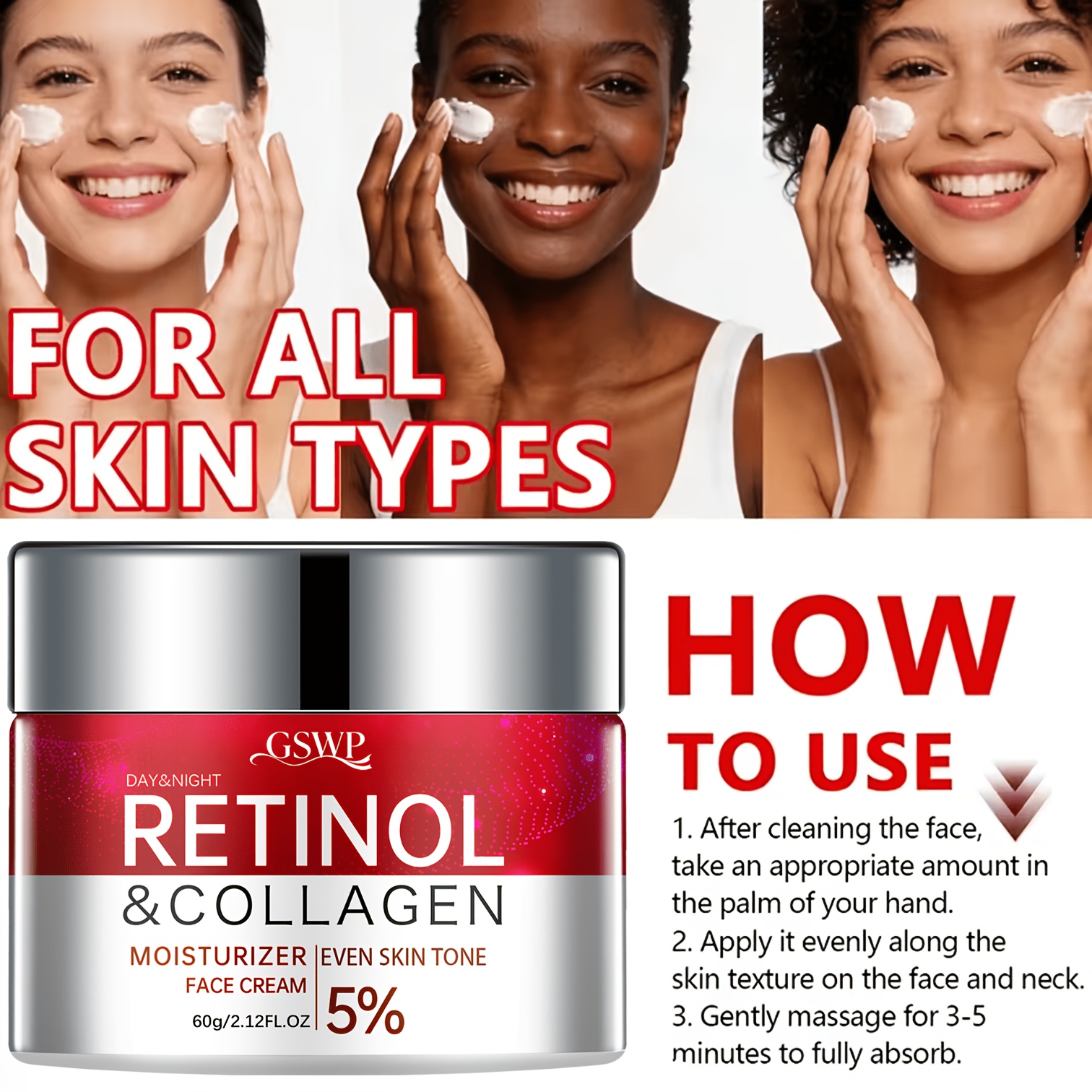 GSWP Retinol Moisturizing Crea - مراجعة Skincare Ingredients وسعره
