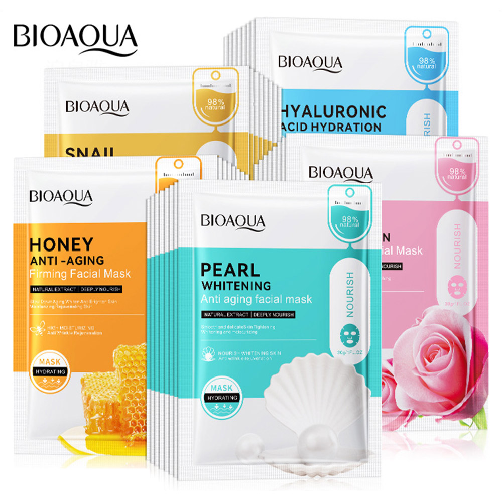 20pcs BIOAQUA Snail Hyaluronic - مراجعة Skincare Bioaqua وسعره