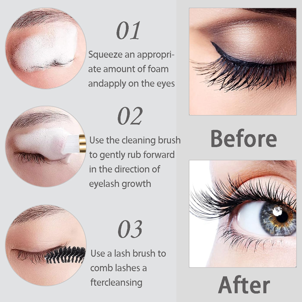 40Pcs/Set Grafting Eyelash Cle - مراجعة Skincare Ingredients Checker وسعره
