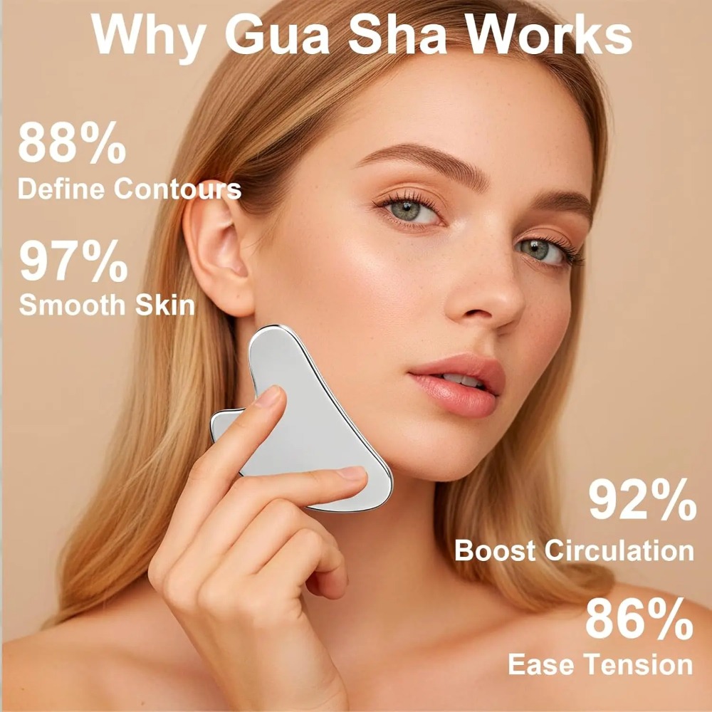 2Pcs Stainless Steel Gua Sha T - مراجعة Skincare Ingredients Checker وسعره