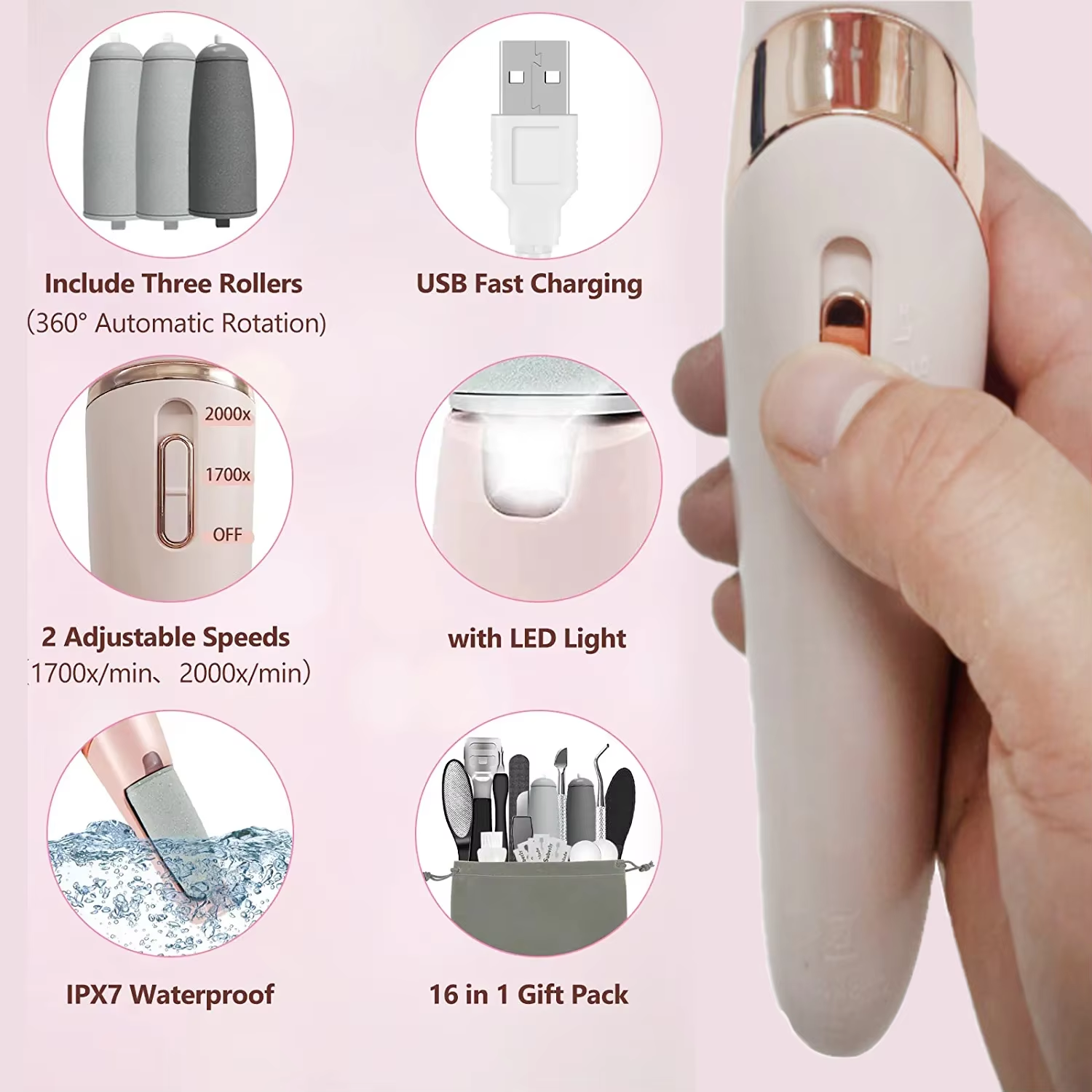 Rechargeable Electric Foot Fil - مراجعة Skincare Ingredients Checker وسعره
